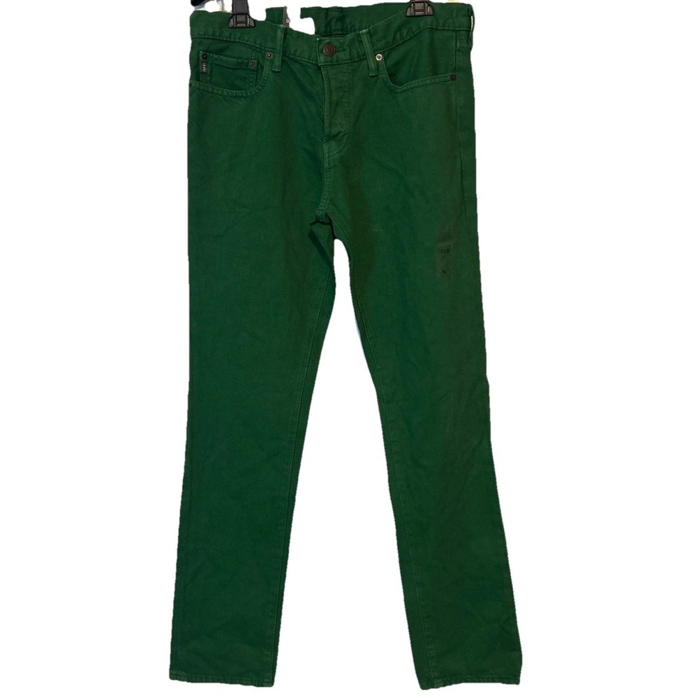 Abercrombie & Fitch Green 32x32 Buttonfly Skinny Nonstretch Denim Jeans‎ NWT